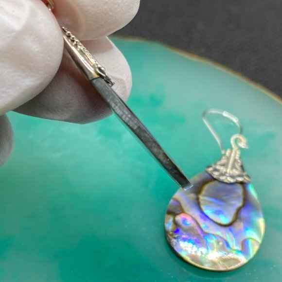 Silver Dangle Boho Earrings - Picture 5 of 7